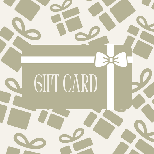 A digital gift card for solo;sun skincare with a subtle pattern of gift boxes in the background and the text 'GIFT CARD' prominently displayed.